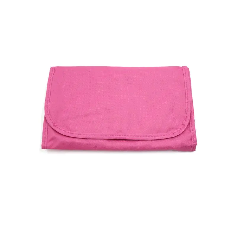 

Fashionable & Practical Pink 7 Pockets Hanging Organizer Canvas Storage Bag - Perfect for Cosmetics.