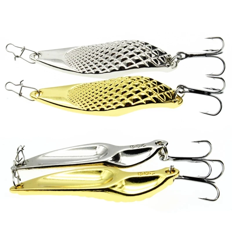 

1pcs Metal 10g/15g/20g Fishing Lures Wobbler Spinner Bait Spoon Artificial Bass Hard Sequin Paillette Metal Steel Hook Lures