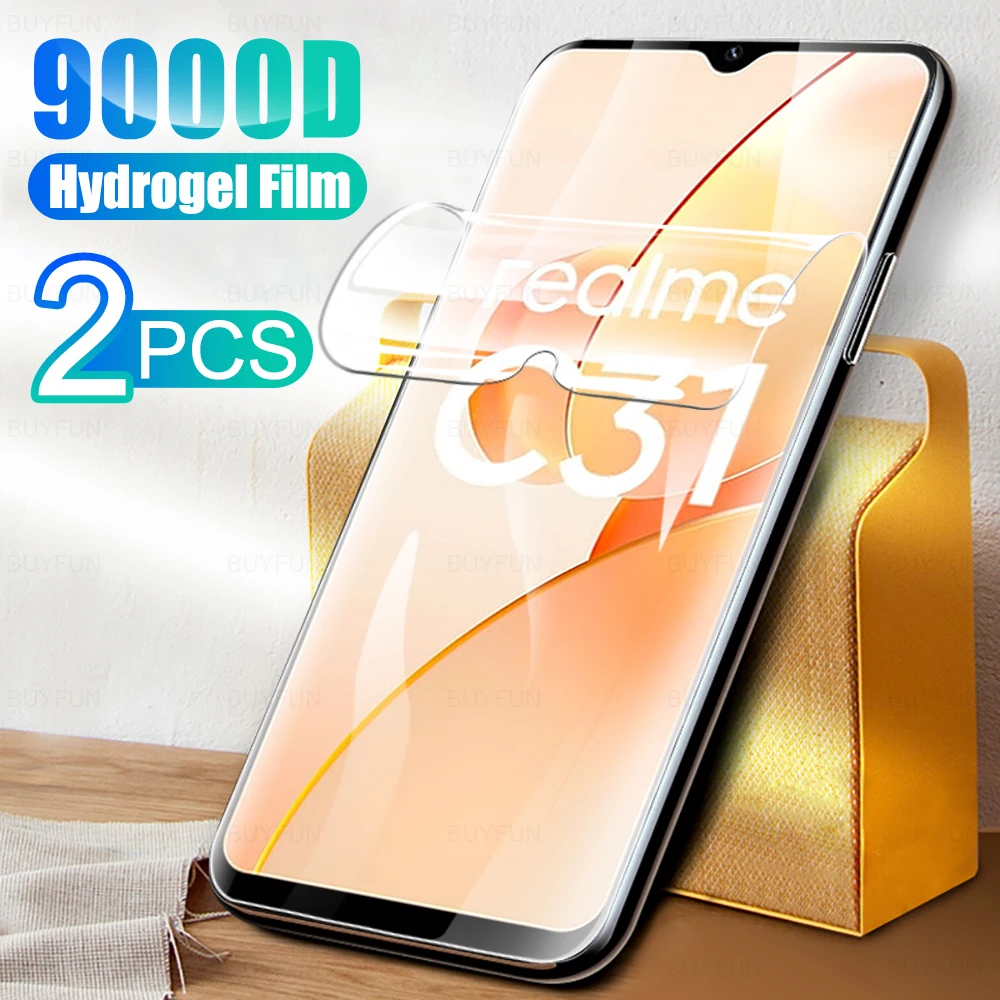 

Гидрогелевая пленка для Oppo Realme C31 c35, защитная пленка для экрана Realme C25Y C25 C25s c21y c21, без стекла, 2 шт.