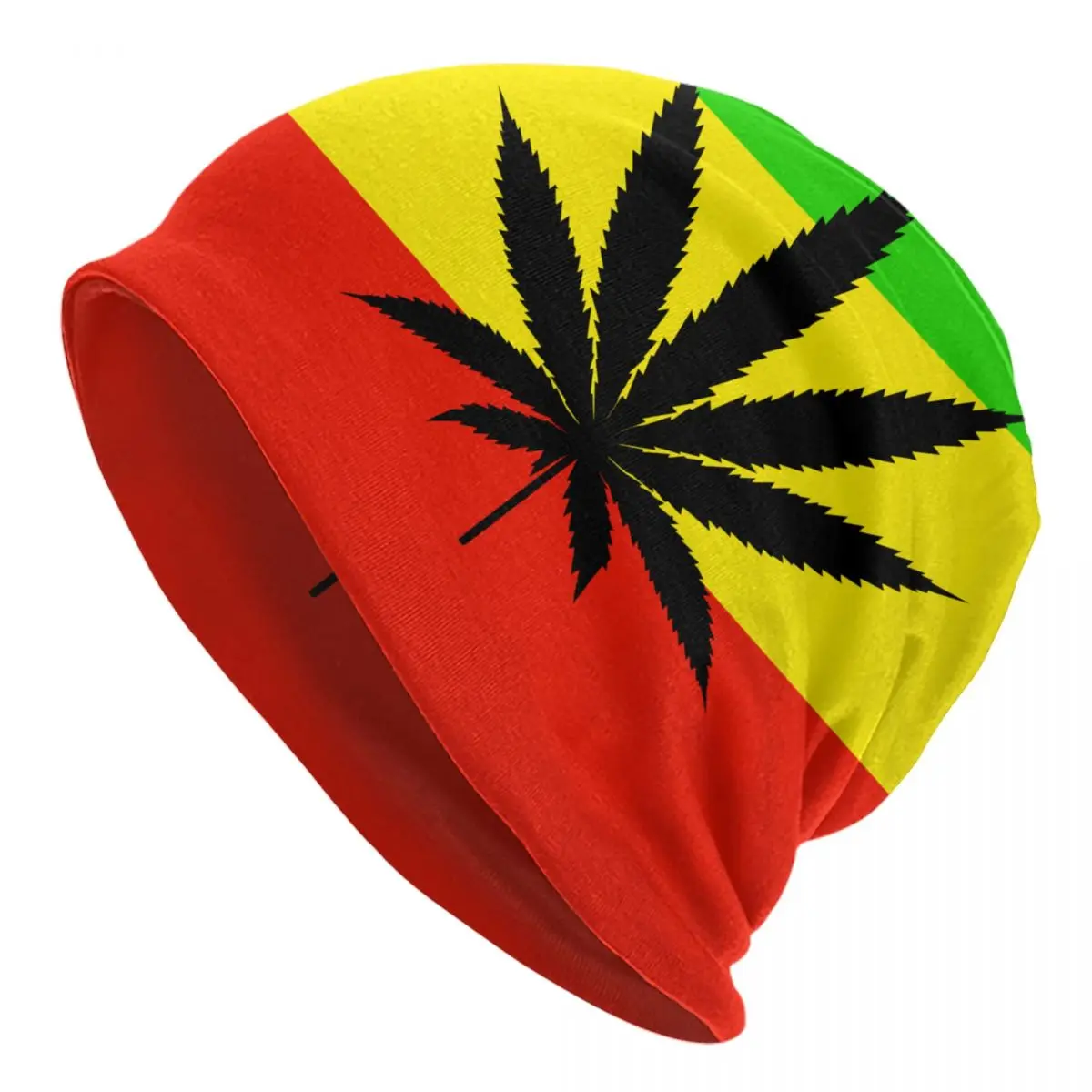 2022 Warm Hat for Women Rasta Flag With Weed Stacking Knitted Bonnet Cap Men Hat Hip Hop Beanies