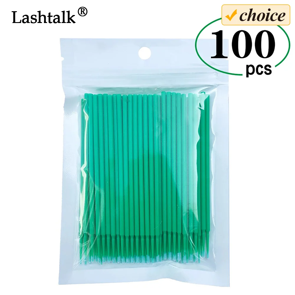 100 шт./партия, одноразовые аппликаторы для наращивания ресниц | AliExpress