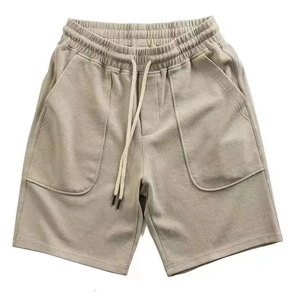 

Summer New Loose Men's Casual Shorts Men Hip Hop Short Pants Cotton Linen Breathable Drawstring Shorts Plus Size Male Shorts