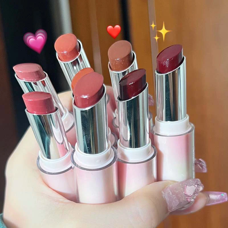 Фото Губная помада HERORANGE Water Gloss Mirror Lipstick Crystal Jelly Transparent Lip Stick, увлажняющая, стойкая, с эффектом зеркального блеска. №2