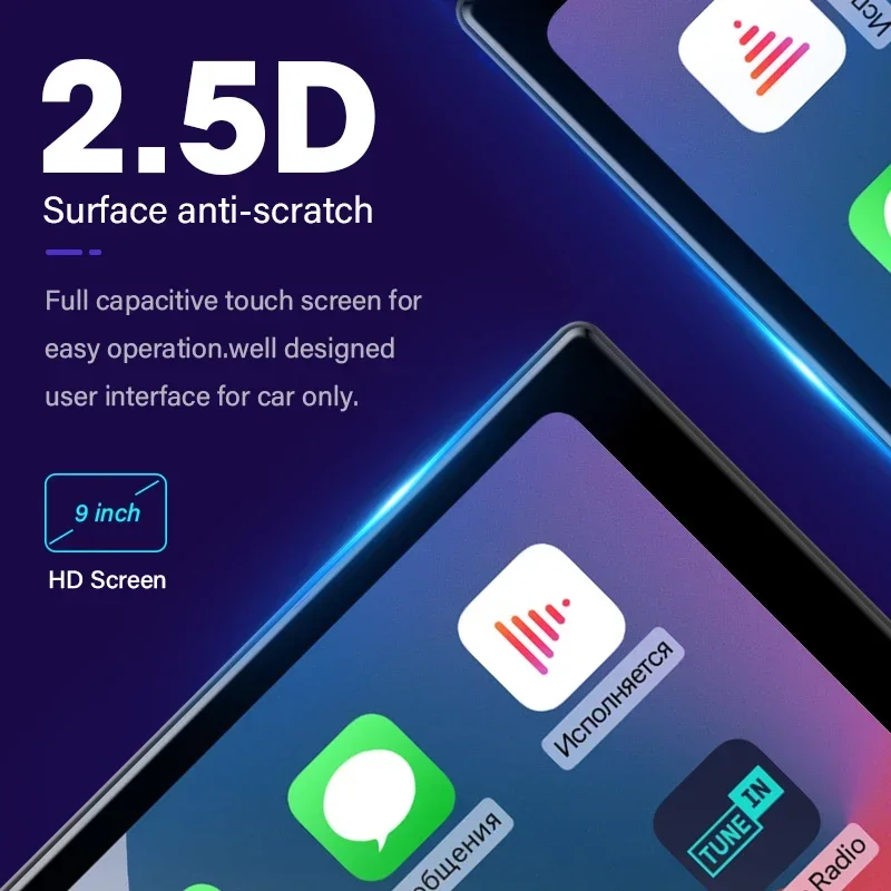 Develuck 9-дюймовый портативный смарт-плеер Carplay MP5 с поддержкой беспроводного Android Auto