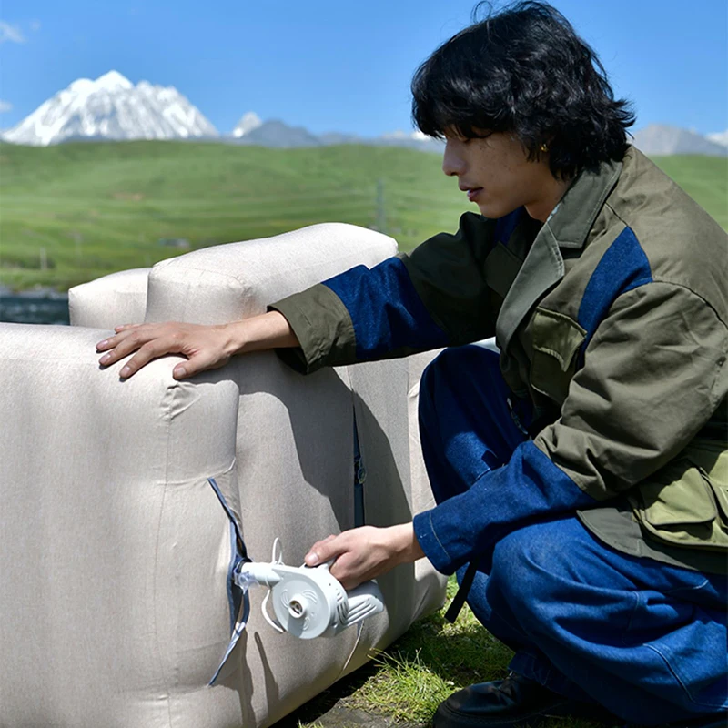 Скандинавский дизайн надувные сетки легко носить с собой для отдыха сиденья