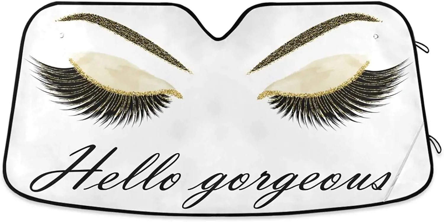 Oarencol женские глаза Hello великолепные ресницы золотой макияж для лобового стекла