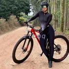 Женский велосипедный комбинезон, одежда для триатлона, Осенний велосипедный комплект из Джерси, длинный костюм, велосипедная спортивная одежда, облегающий костюм для езды на горном велосипеде