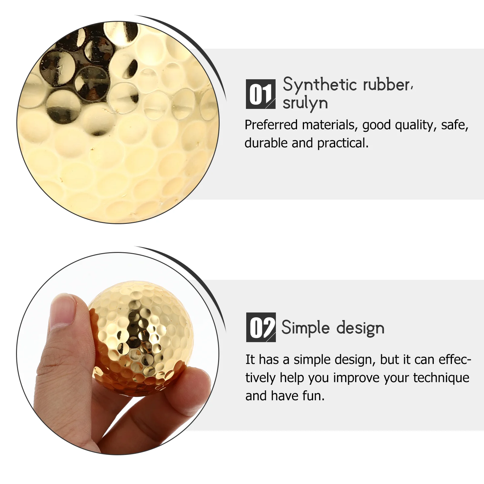 Цветные мячи для гольфа аксессуары тренировочные клюшки игровые приспособления