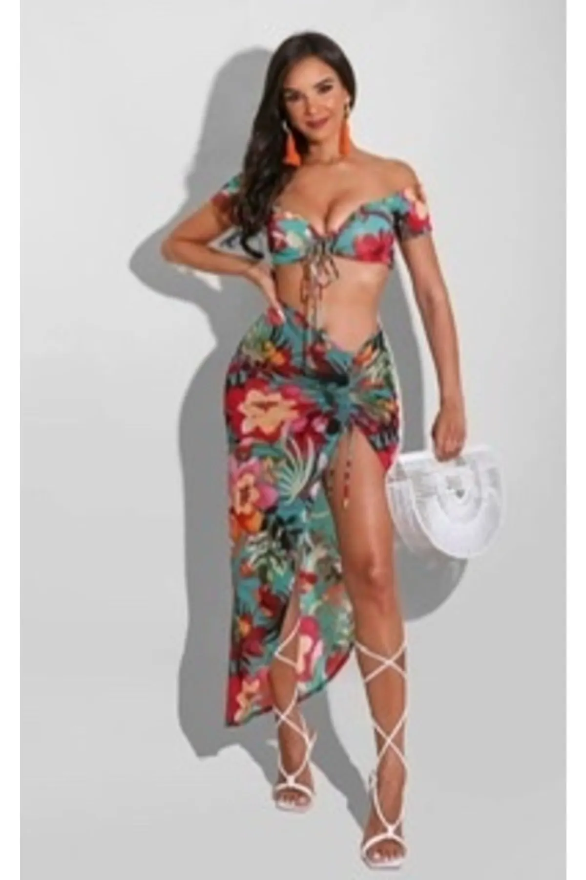 

Women's Pareo Beach Dress Swimwear Cover Up Dress Sexy Tunic Suit Beachwear Female Beach Bikini Cover Loose Mini Dress