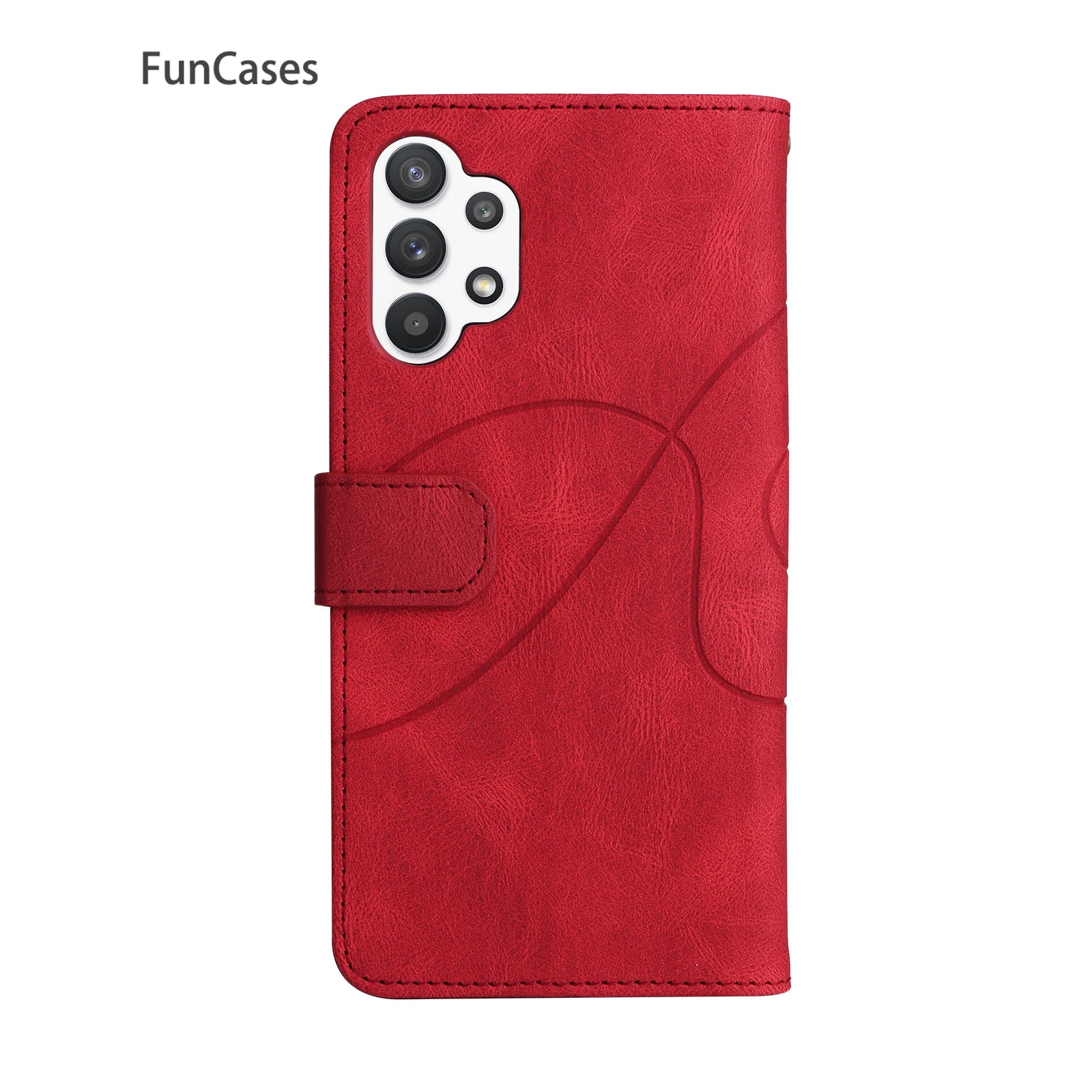 Высококачественный кожаный чехол-книжка для телефона Samsung A32 5G чехлы со стразами