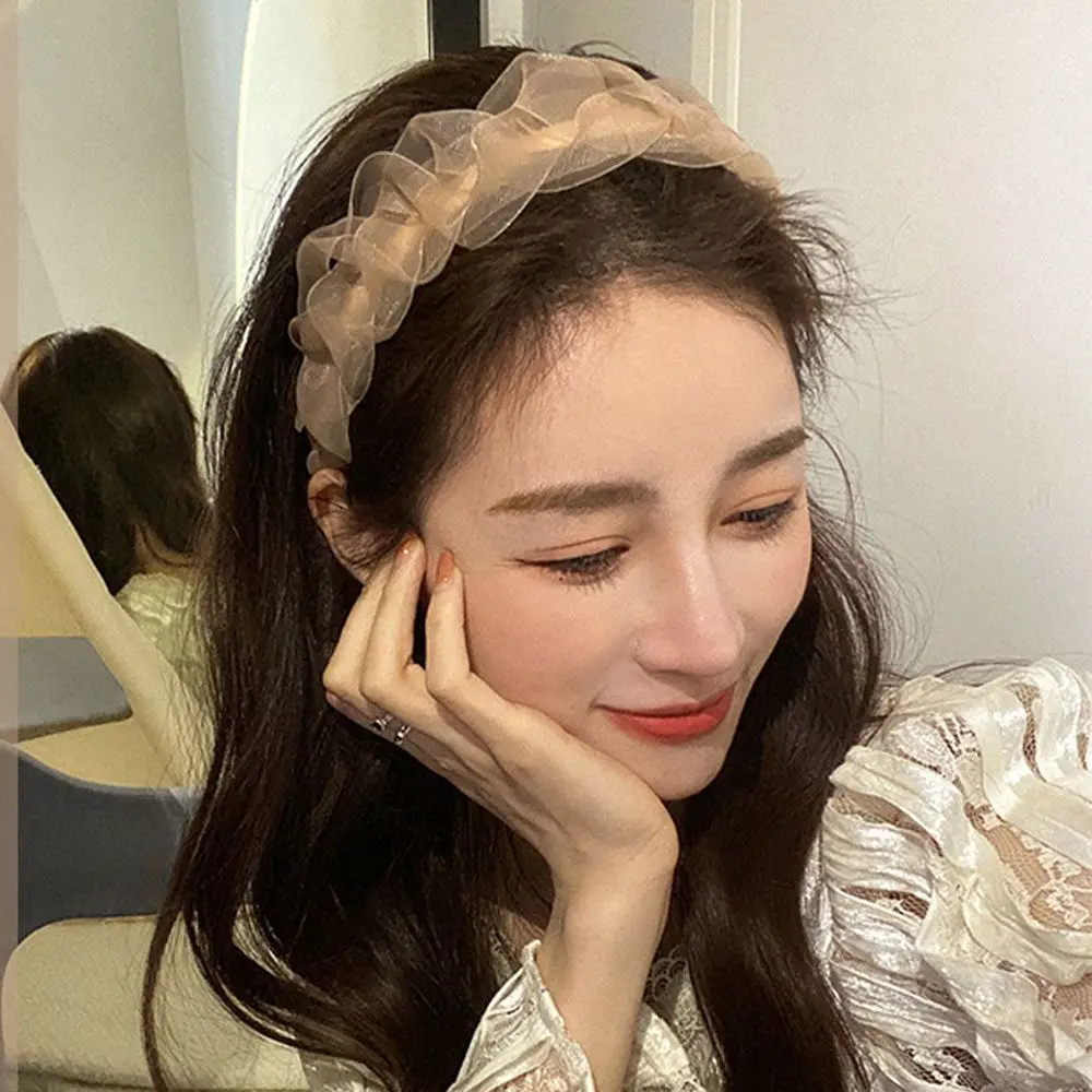 

Korean Style Girls Women Wide Band Hair Accessories Lace Head Band Headbands Scrunchie Hair Hoop