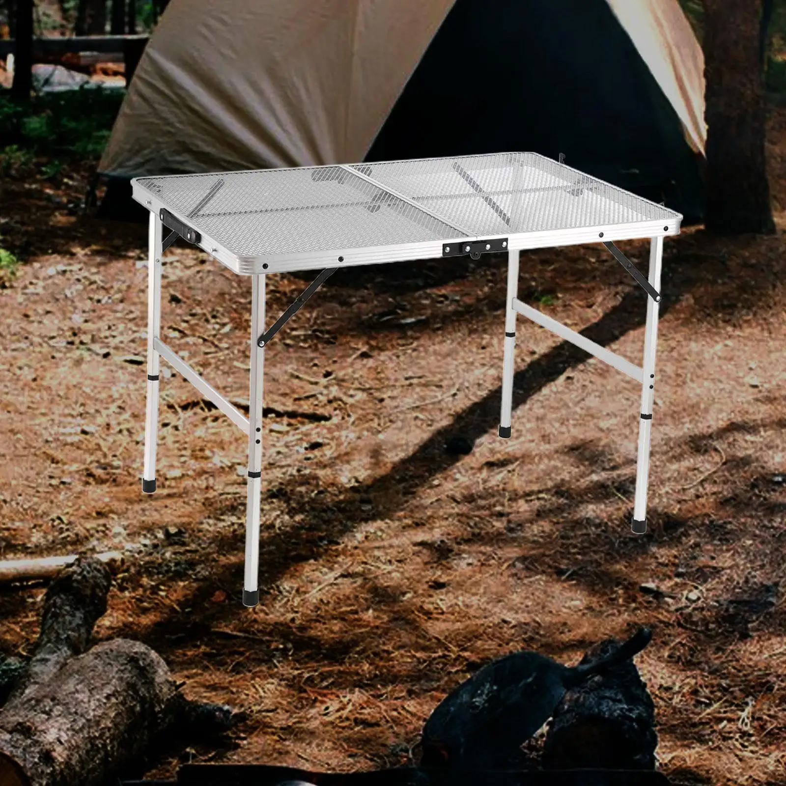Складной стол небольшого размера из прочного алюминиевого сплава для