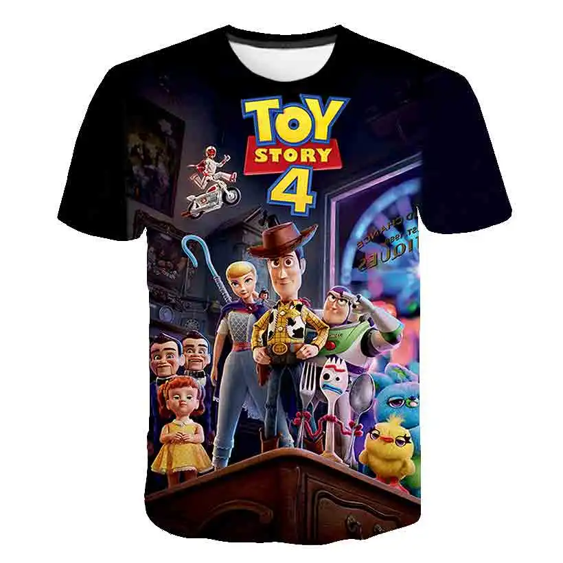 

Kids Boys Toy Story 4 T-shirt Baby Cartoon Print Short Sleeve Harajuku Children Fashion Tshirt 1 2 3 4 5 6 7 8-14 Years Kids Tee