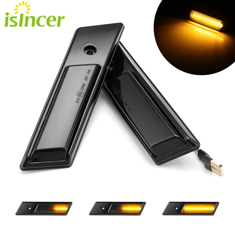 

2Pcs Led Dynamic Side Marker Turn Signal Light Sequential Blinker Light For BMW 3 Series E36 5 Series E34 7 Series E32 Car Light
