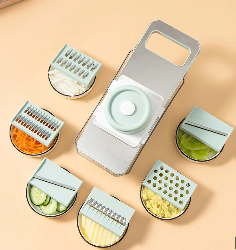 

7/8pcs Vegetable Chopper Carrots Potatoes Cut Shred Manually Multi-function Grater Kitchen Gadgets Vegetable Tool Accessories
