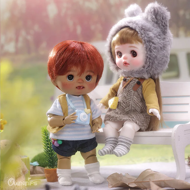 Фото Omelet 1/6 BJD кукла срезанная Одежда Куртка и красная шляпа Смола Искусство игрушки Сюрприз подарок куклы для девочек №3