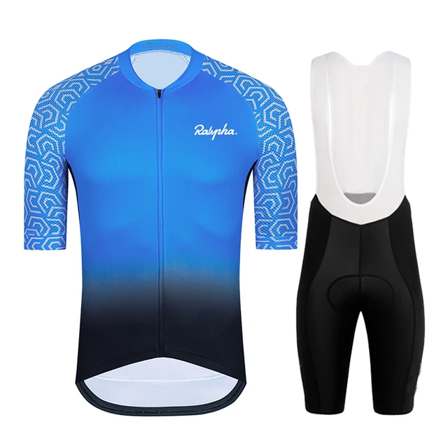

2022 New Raphaful Summer Cycling Jersey Set Breathable Team Racing Sport Bicycle Jersey Mens Cycling Clothing Short Bike Jersey
