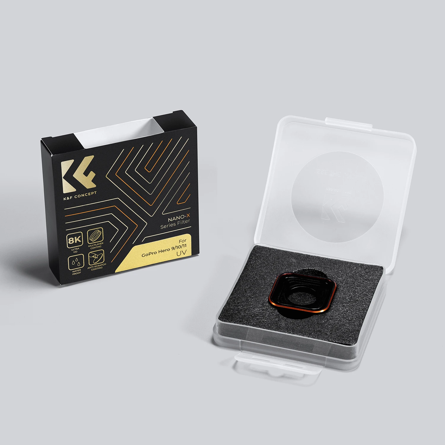 K & F Concept фильтры для экшн-камеры фотосессия101112 UV CPL NDPL ND8 ND16 ND32 ND64 ND1000 набор водонепроницаемых фотофильтров (art.: 3920c7ffa34fe) - 3920c7ffa34fe