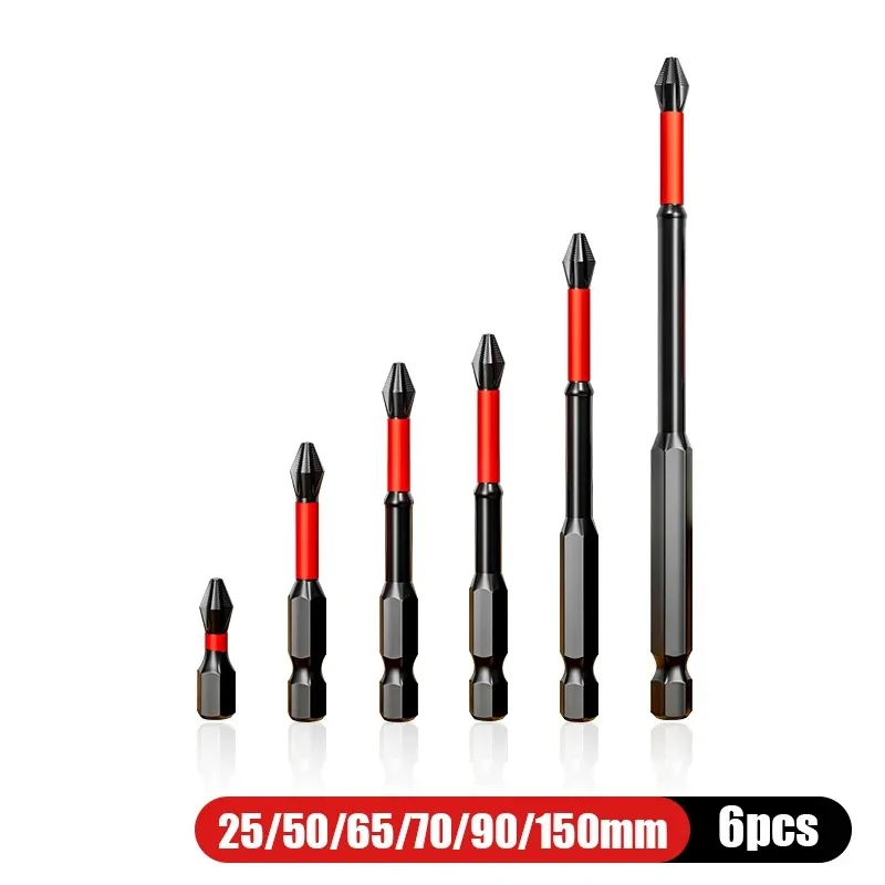 

Набор водонепроницаемых отверток Ph2, 6 шт., нескользящая ударная головка, сильный магнитный крестообразный винт с высоким крутящим моментом и твердостью