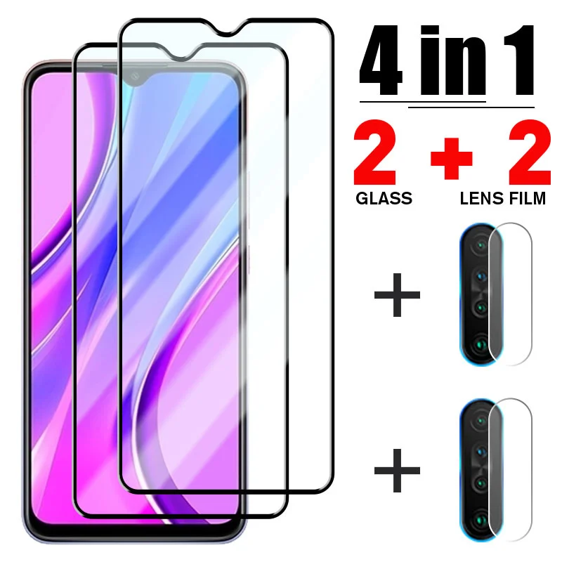4IN1 Tempered Glass For Xiaomi Redmi Note 10 9 8 7 Pro 10S 9S 9T 8T Camera Lens Protective Glass For Redmi 9 9T 9A 9C 8 8A 7 7A