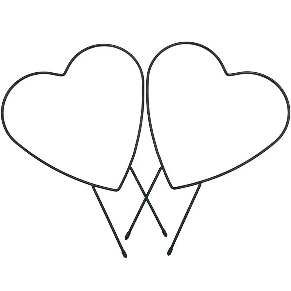 

Кронштейн для садовых растений, Круглый держатель в форме сердца для подъема винограда, решетка для поддержки цветов, уход за растениями