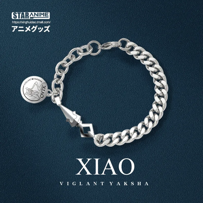 

Браслет из титановой стали для аниме Genshin Impact Xiao Eye of God