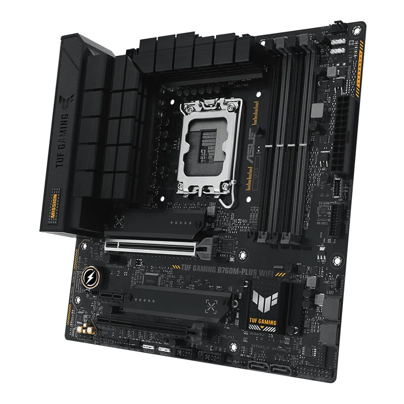 ASUS TUF игровая B760M-PLUS WIFI 13-го 12-го поколения Intel LGA 1700 mATX материнская плата с PCIe 5 0 2xpcie 4