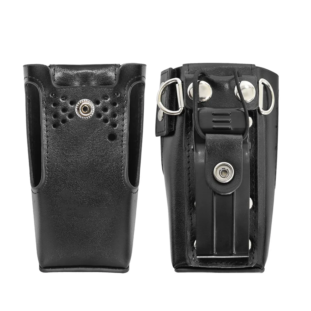 

Walkie Talkie Hard Leather Carry Case for Motorola HT750 HT1250 GP328 GP329 GP338 GP339 GP340 GP360 GP380 Portable Radio