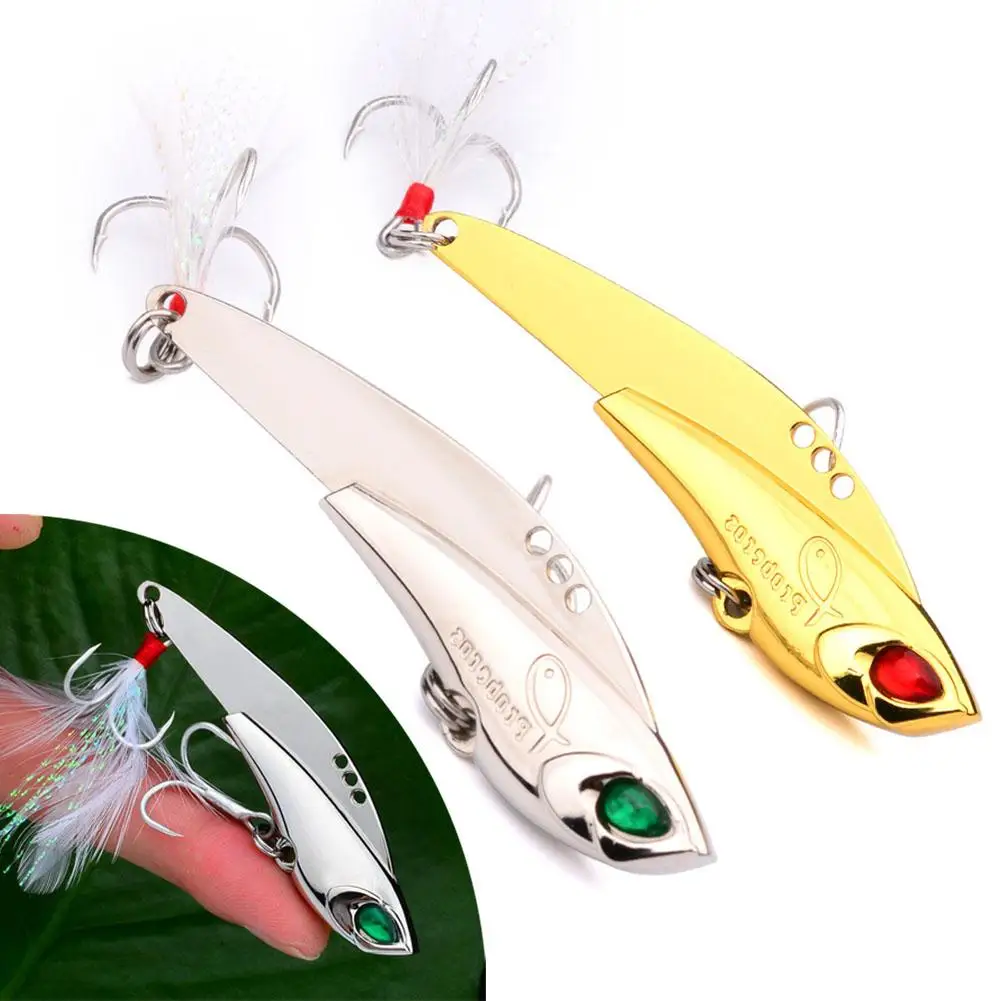 

YFASHION 23g/16g/11g Spoon Metal Fishing Lure 3d Eye Vib Hard Bait Spinner Bass Baits Suitable For Freshwater Saltwater