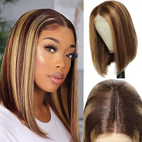 Highlight Bob wig Lace Front Human Hair Wigs Short Wigs Human Hair Straight Lace Front Wig For Black Women Jarin Hair