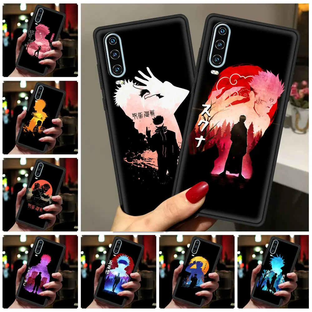

Cartoon Jujutsu Kaisen Phone Case For Huawei P50 P40 P30 Lite E P20 Pro Y9 Y7 Y6 2019 P Smart 2021 Z Y6p Y7a Y9s Cover Silicone