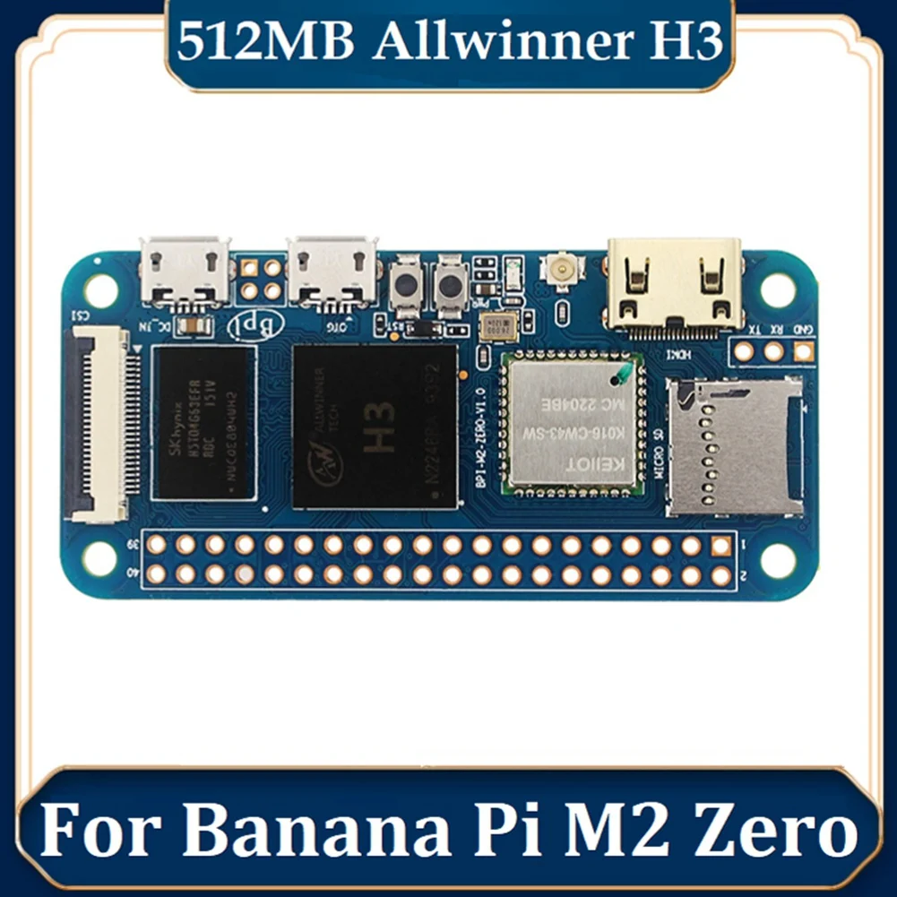 

For Banana Pi BPi-M2 Zero Development Board Quad-Core 512MB Allwinner H3 Chip Similar As Raspberry Pi Zero W