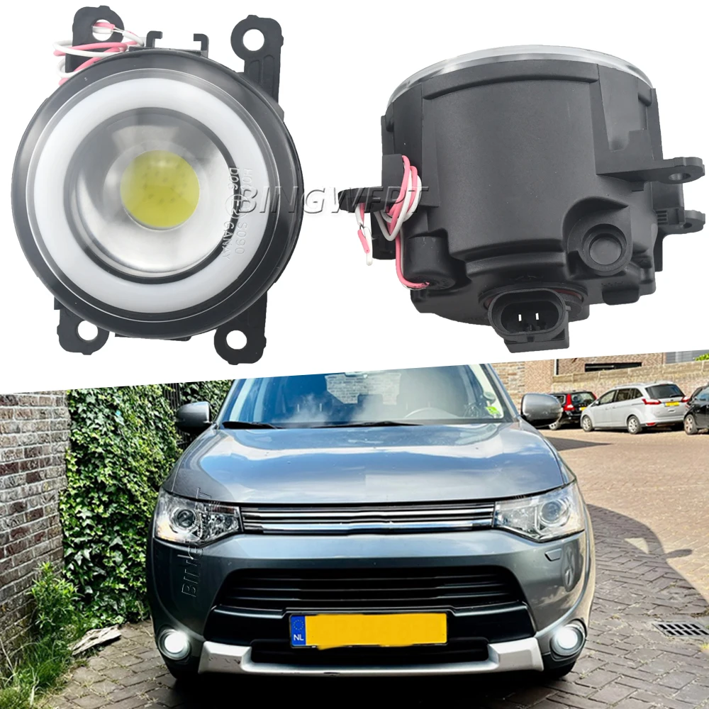 2 шт. для Mitsubishi Outlander III/3G _ w-GF_W-ZJ 2013 2014 2015 2016 2017 2018 Противотуманные фары Angel eye