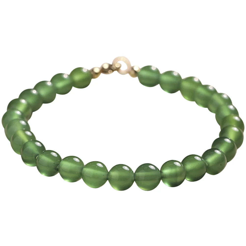 

Bracelets Braceletbeads Aestheticgreen Teen Girls Jade Agate Chakra Bead Money Chinese