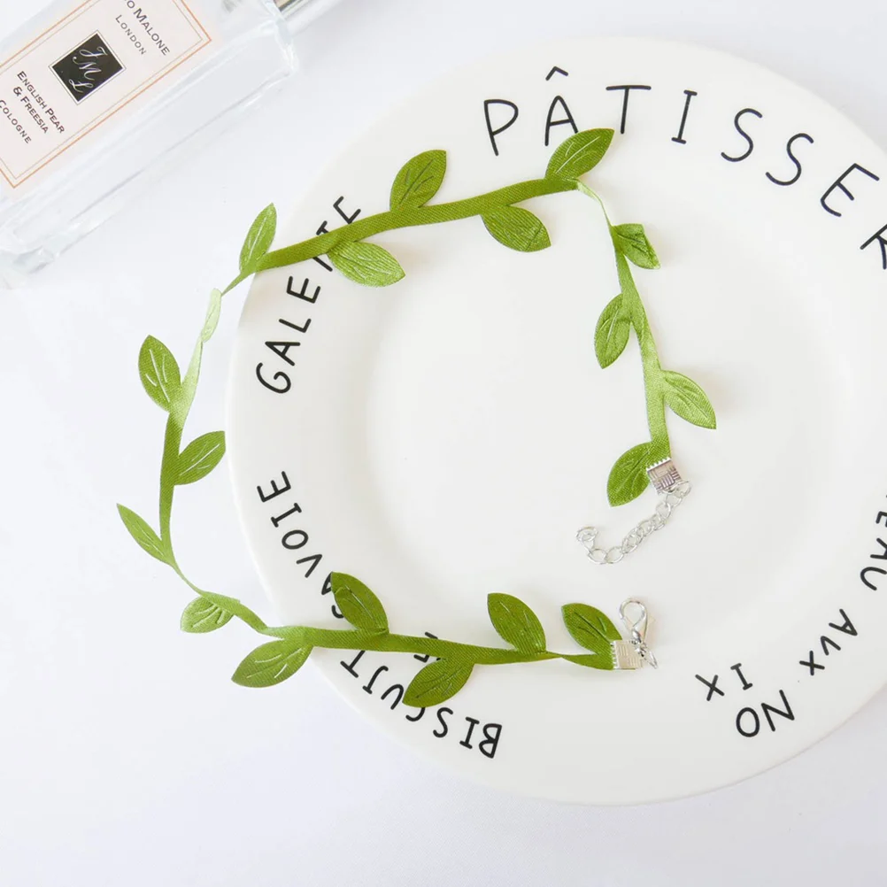 Ожерелье с имитацией листа колье для женщин модные рождественские женские