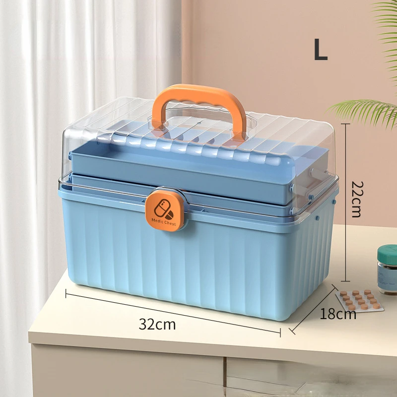 

3 Layers First Aid Kit аптечка Organizer for Small Things Portable Storage and Organizer Useful Medicine Boxes for Home Dropship