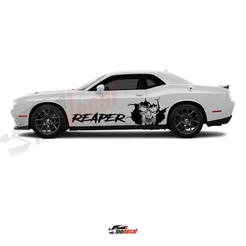 

Виниловые наклейки Dodge Challenger Reaper для обеих сторон | Наклейка Challenger | Наклейка Reaper