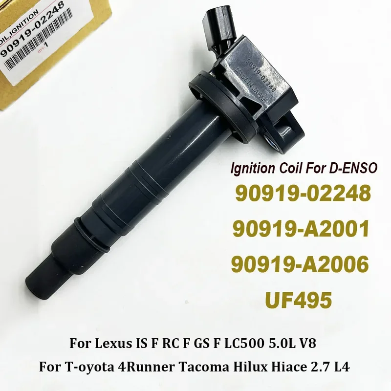 90919-02248 Катушка зажигания UF495 для Tocama Scion Xb L-exus 2005-2012 Alphard Tundra Camry Rav4 90919-A2001 90919-A2006