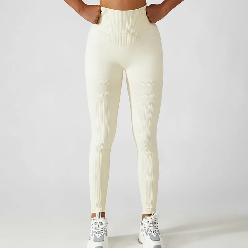 

Seamless Sports Yoga Pants Outdoor Cycling Running Fitness Pants High Waist Peach Hip Lift Yoga Pants