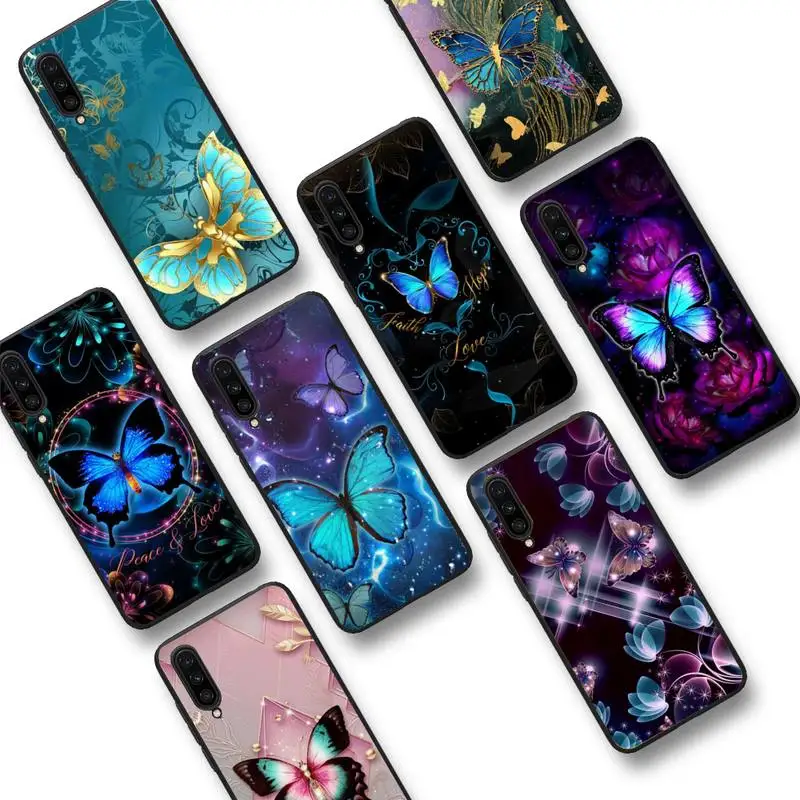 

Butterfly Phone Case for Samsung S20 lite S21 S10 S9 plus for Redmi Note8 9pro for Huawei Y6 cover