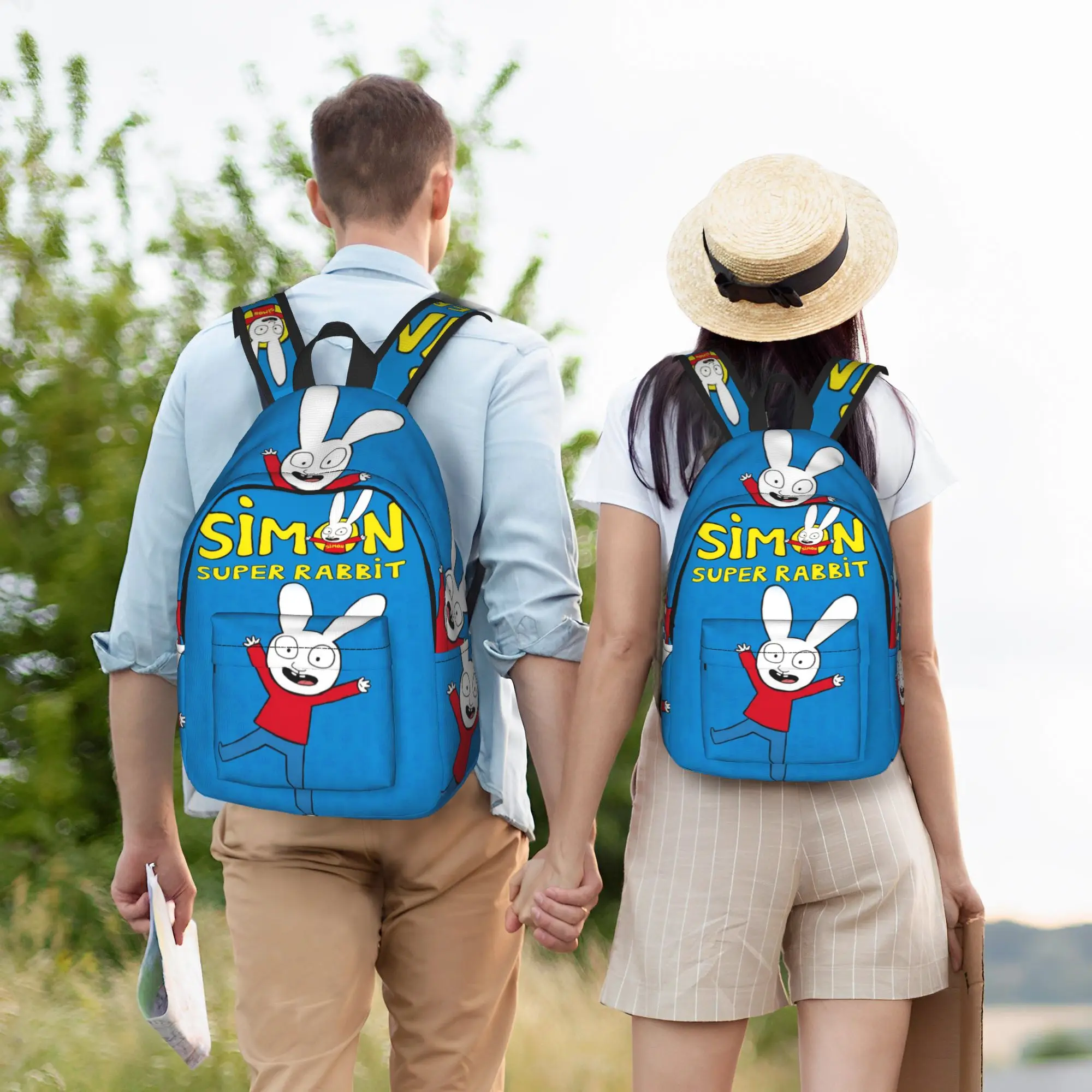 Рюкзак Simon Super Rabbit для мужчин, женщин, подростков, студентов, рабочий рюкзак, сумка через плечо для ноутбука, спортивная сумка (art.: 3920dbfc952f4) - 3920dbfc952f4