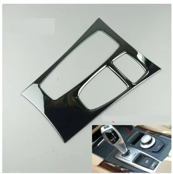 

Car Stainless Steel Central Control Gear Panel Water Cup Decoration Cover Trim Sticker For BMW X5 E70 X6 E71 2008-2014 LHD