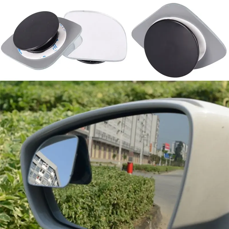 

Car Wide Angle Mirror Convex Rearview Side View Mirror Safety Blind Spot Mirrors 2pcs