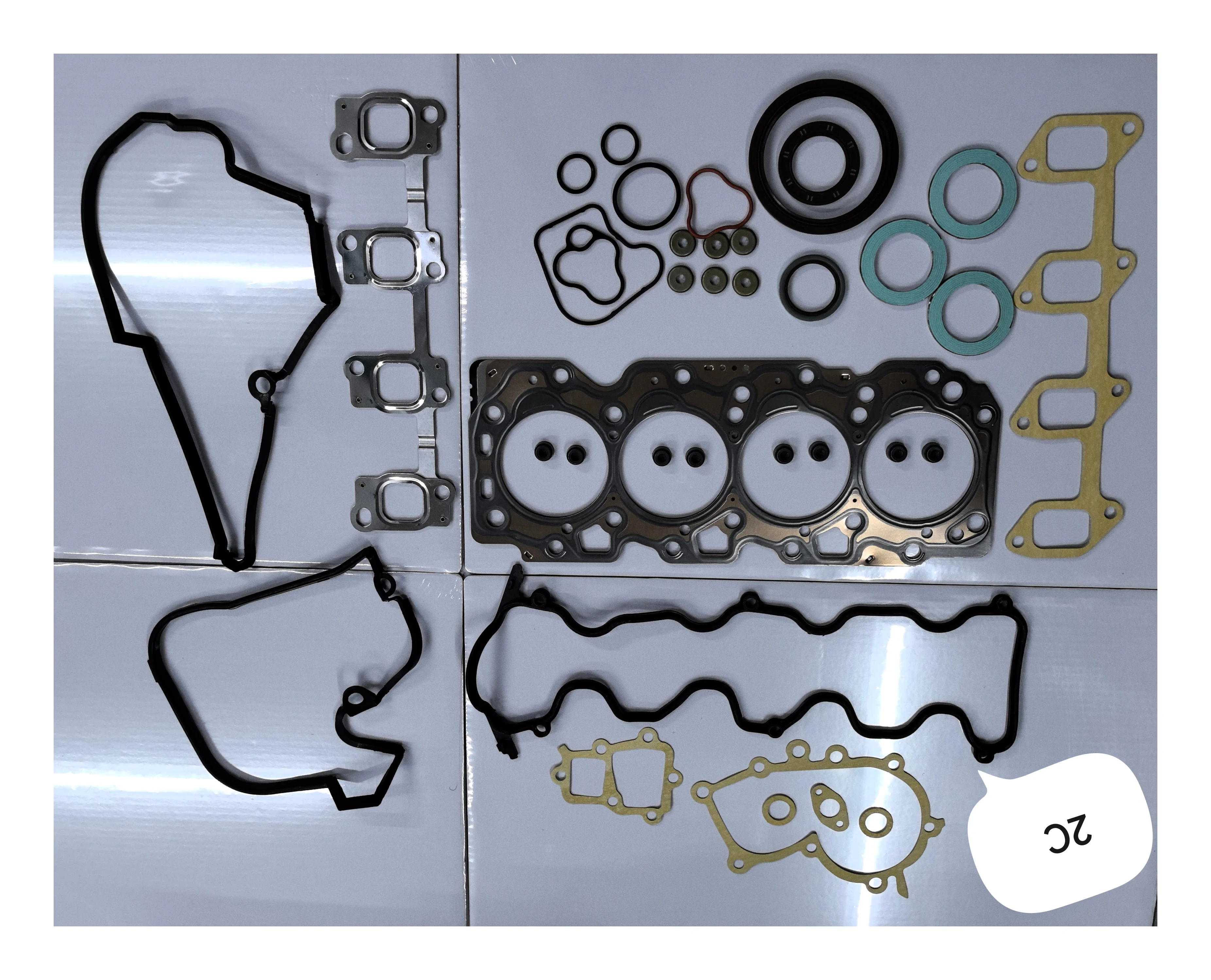Комплект прокладок двигателя 2c для Toyota прокладка головки блока цилиндров 04111-64164