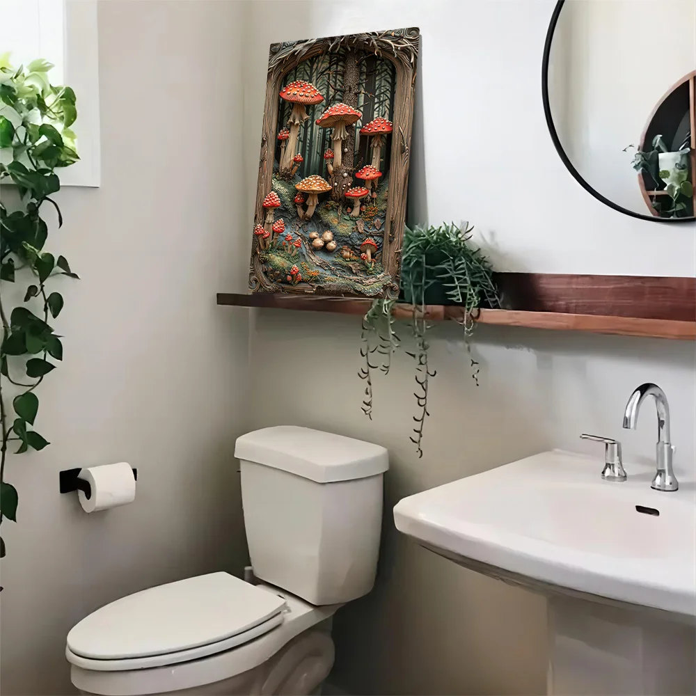 Металлический знак Грибной лес