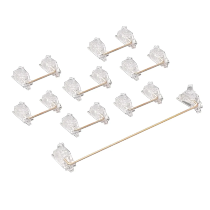 

PCB Stabilizer Screw-In Stabilizers Transparent Gold-Plated 6.25U Customized Mechanical Keyboard PCB Screw-In Stabilizer