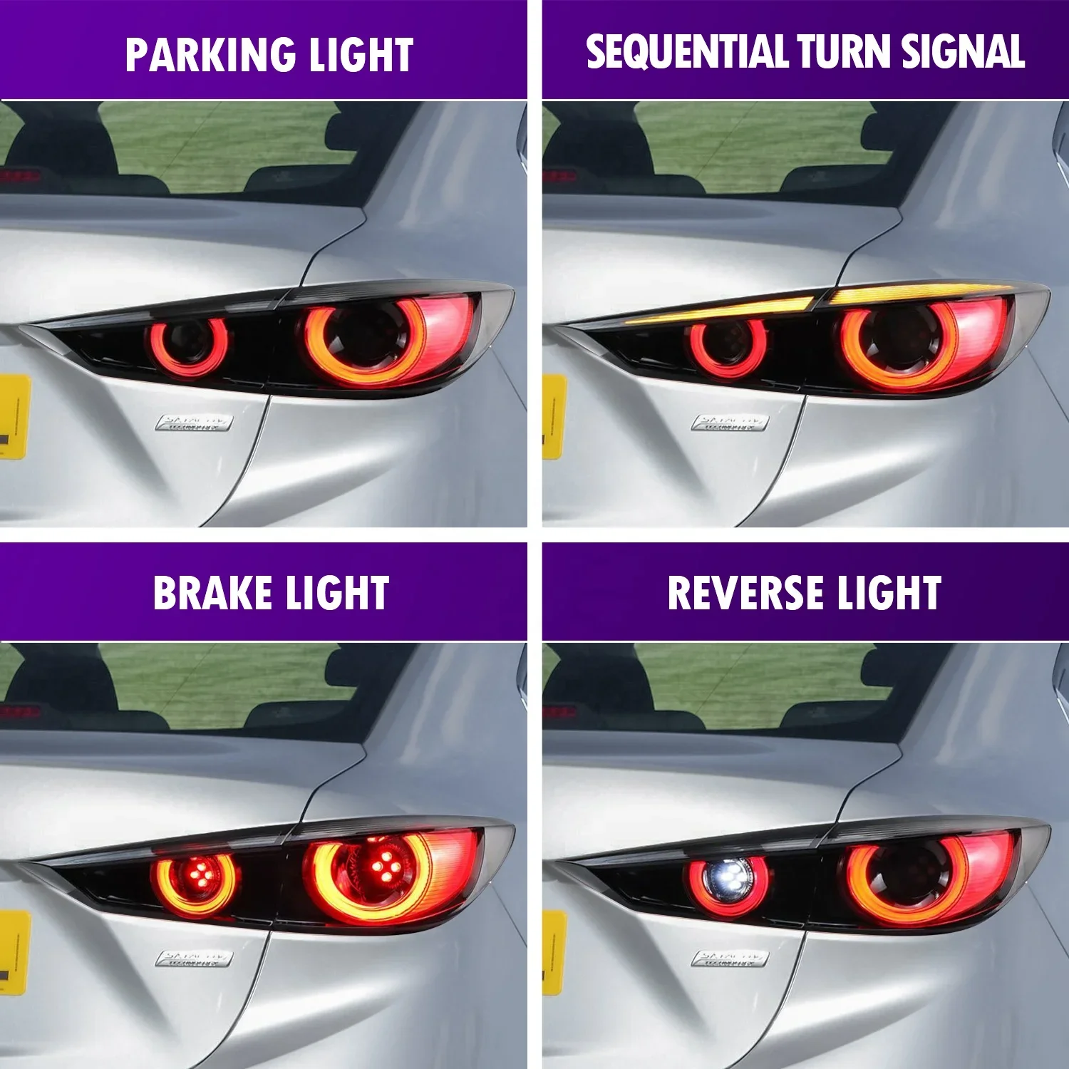 Hochwertige Auto lampe der archaischen Fabrik mit sequentiell мигалка для Mazda 3 Axela 2013-2018 Voll-LED-R almalicht