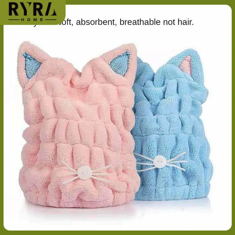 

Elastic Elastic Mouth Soft And Flexible Touch Comfortable Shower Cap Enjoy Clean Life Absorbent Beautiful And Practical