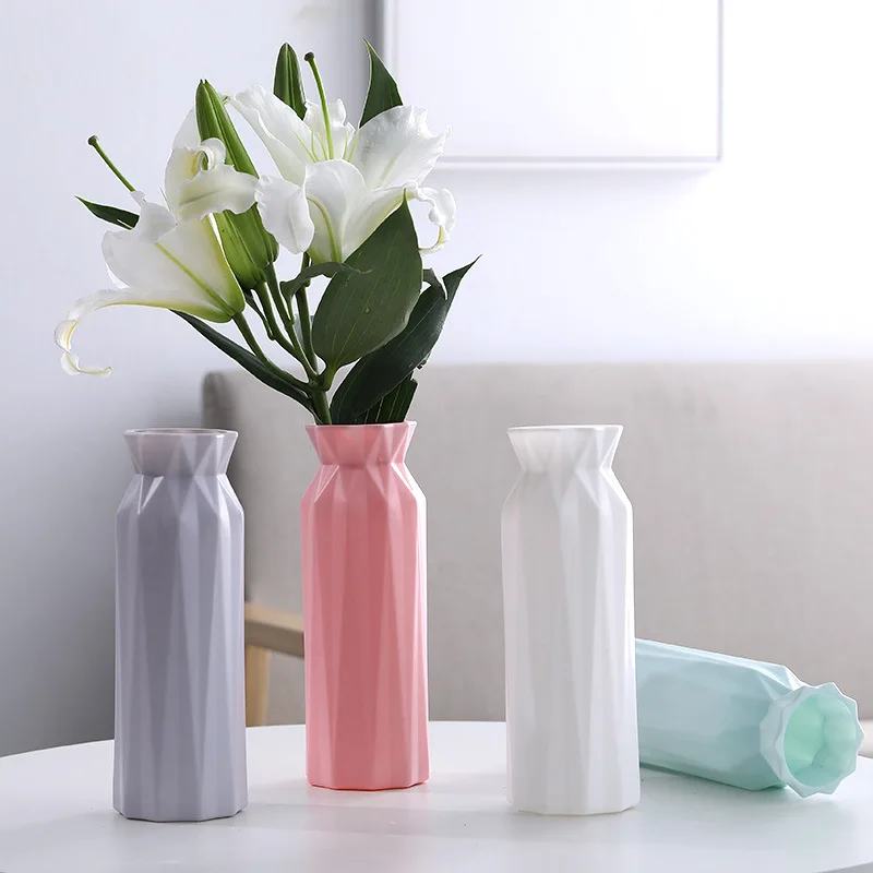 

Nordic Modern Flower Vase Home Plastic Vase Pot Flower Arrangements Nordic Style Home Decoration Living Room Decoration Ornament