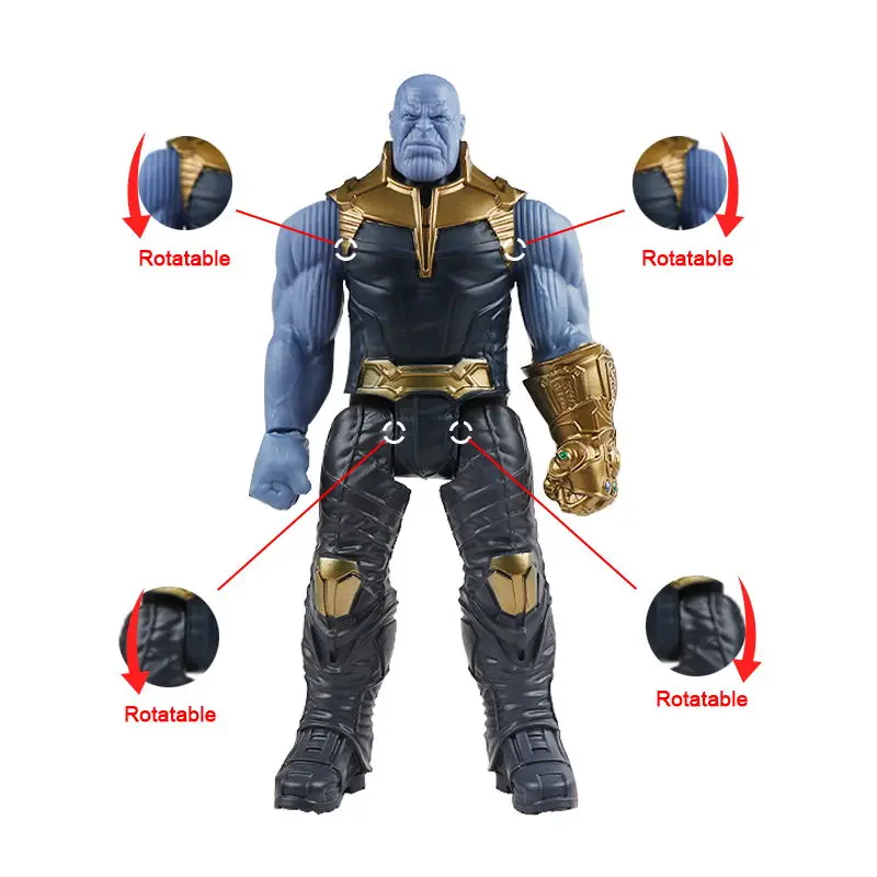 

30cm Toy Marvel Avengers 3 Infinity War Movie Anime Super Heroes Thanos Hulk Buster Iron Man Captain Action Figure Dolls For Kid